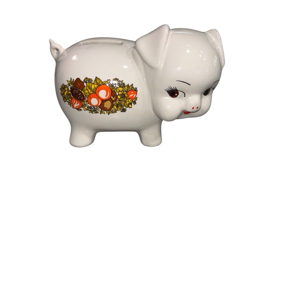 Rare 1983 Vintage Corning Ware Spice of Life Piggy Bank Ceramic Pig